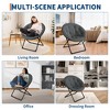 Homhougo Oversized Faux Fur Lazy Chair, Foldable Moon Lounge Chair for Adults, Teens, Kids, Ideal for Bedroom, Dorm & Living Room - 4 of 4