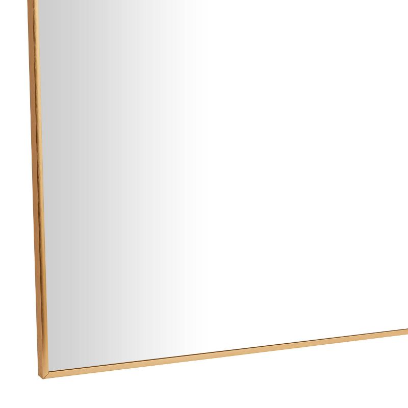 Metal Wall Mirror with Thin Frame Gold - CosmoLiving by Cosmopolitan, 4 of 6