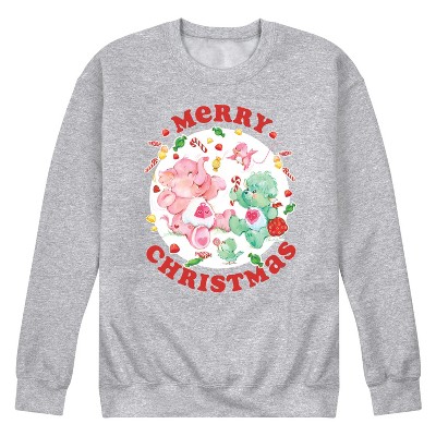 Men's - Care Bears - Cousins Merry Christmas Candy Graphic Fleece Sweatshirt