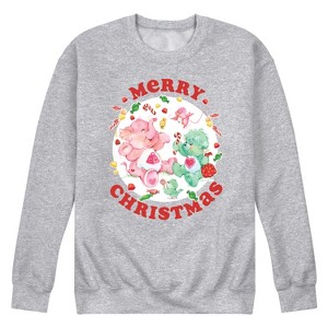 Men's - Care Bears - Cousins Merry Christmas Candy Graphic Fleece Sweatshirt - 1 of 4