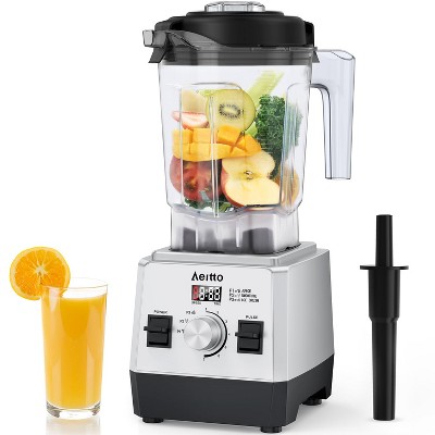 Aeitto Blenders for Kitchen with 68Oz. Large Capacity,  3 Preset Programs & 7 Speeds, Professional Countertop Blender for Smoothies, Ice Crush, Silver