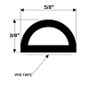 Taco Marine Weather Seal 10'l x 3/8"h x 5/8"w - Black - Boat Equipment and Parts - Model 11005713. - 3 of 3