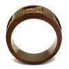 Slickblue Coffee Light Stainless Steel Ring, Minimalist Band, Single-Tone Fashion, Modern, Women Size 5-10 - 3 of 4
