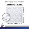 Filter King 8x16x1 Air Filter | 4-PACK | Carbon MERV 8 HVAC Pleated A/C Furnace Filters | MADE IN USA | Actual Size: 7.5 x 15.5 x .75" - 2 of 4
