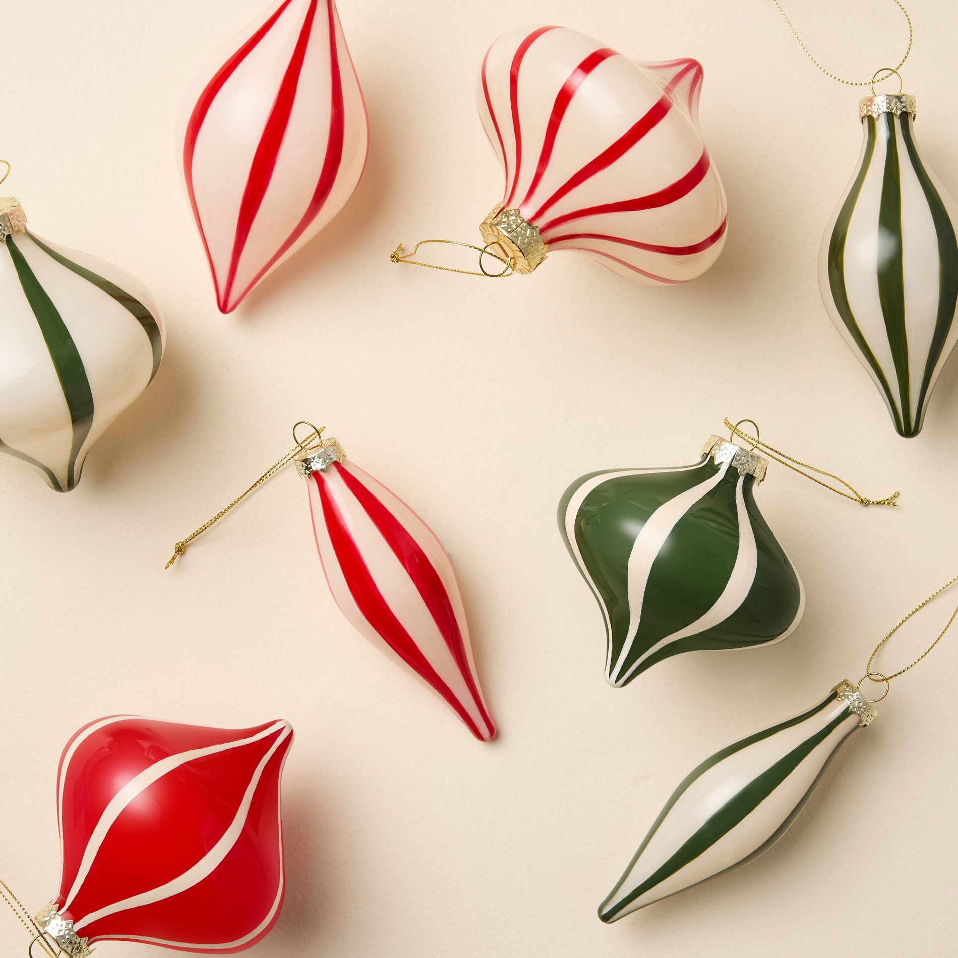 8pk Painted Glass Ornament Set - Hearth & Hand™ with Magnolia
