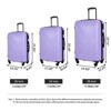 Wooakway Luggage Sets 3 Piece With Spinner Wheels ABS Lightweight Carry On Travel Suitcase - 2 of 4