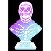 Men's Fortnite Skull Trooper All Hail Glow Pull Over Hoodie - 2 of 4