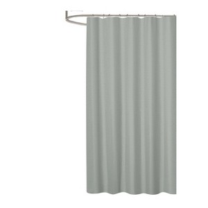 RT Designer Collection Bliss Waffle Shower Curtain 70" x 72" Grey - 1 of 4