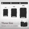 New York XPress SQ-249 Luggage Sets 3 PC Hard side Expandable with Spinner Wheels,Lightweight for Trips 20" 24" 28" - 3 of 4
