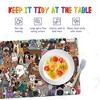 merka Fun Placemats Toddler Placemat Kids Placemats Set Of 4 Cats Dogs Monsters Sweets Plastic Placemats For Kids - 4 of 4