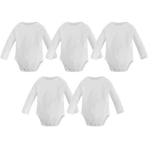 Studio 3 Infant Boy's and Girl's 100% Cotton 5 Pack Bodysuits - 1 of 4