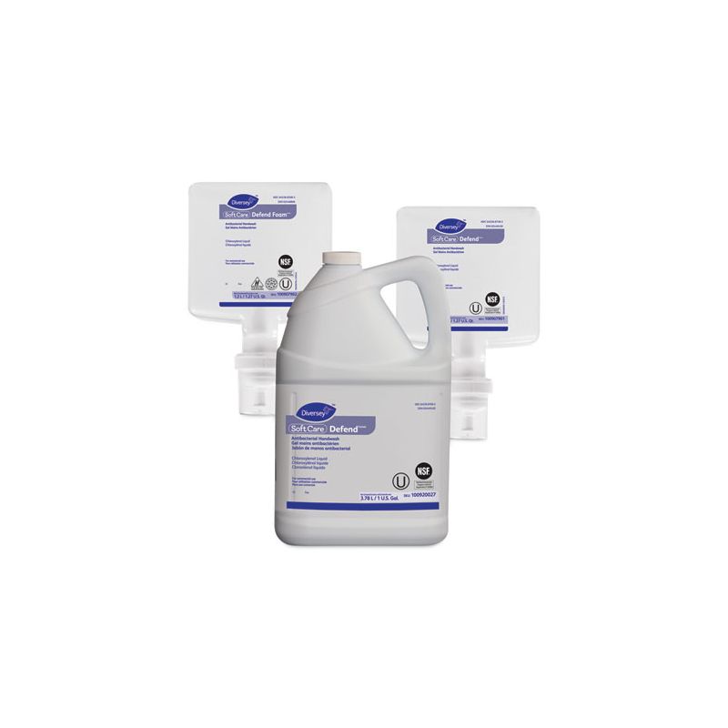 Diversey Soft Care Defend Foam Handwash, Fragrance-Free, 1.2 L Refill, 6/Carton, 2 of 3
