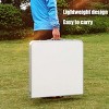 GlasFlength Folding Tables Compact Outdoor Table Portable Simple Fashion Design for Active Lifestyle Adventures, White, 47.24"*23.62"*29.13" - 3 of 4