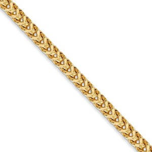 Black Bow Jewelry 3.7mm 14k Yellow Gold Hollow Franco Chain Necklace - 1 of 4