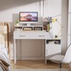 Besiost Vanity Desk with Charging Station, Makeup Table with Storage Drawers, Cabinet - 3 of 4