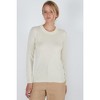 JENNIE LIU Women's 100% Pure Cashmere Long Sleeve Crew Neck Pullover Sweater - 3 of 4