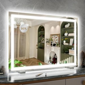 22 Inch LED Vanity Mirror with Dimmable 3 Modes, Tabletop or Wall-Mounted Makeup Mirror - 1 of 4