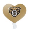 Oakland University Primary Logo Heart Love Cupcake Picks Toppers Decoration Set of 6 - 2 of 4