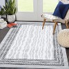 Washable Non-Slip Runner Rug - Modern Geometric Print for Hallway, Kitchen, Bedroom, Bathroom - Low Pile Waterproof Carpet - 3 of 4