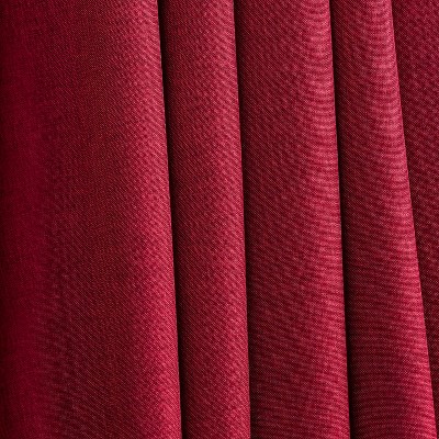 Pomegranate Red Polyester Rod Pocket Window Swag 62" x 24"
