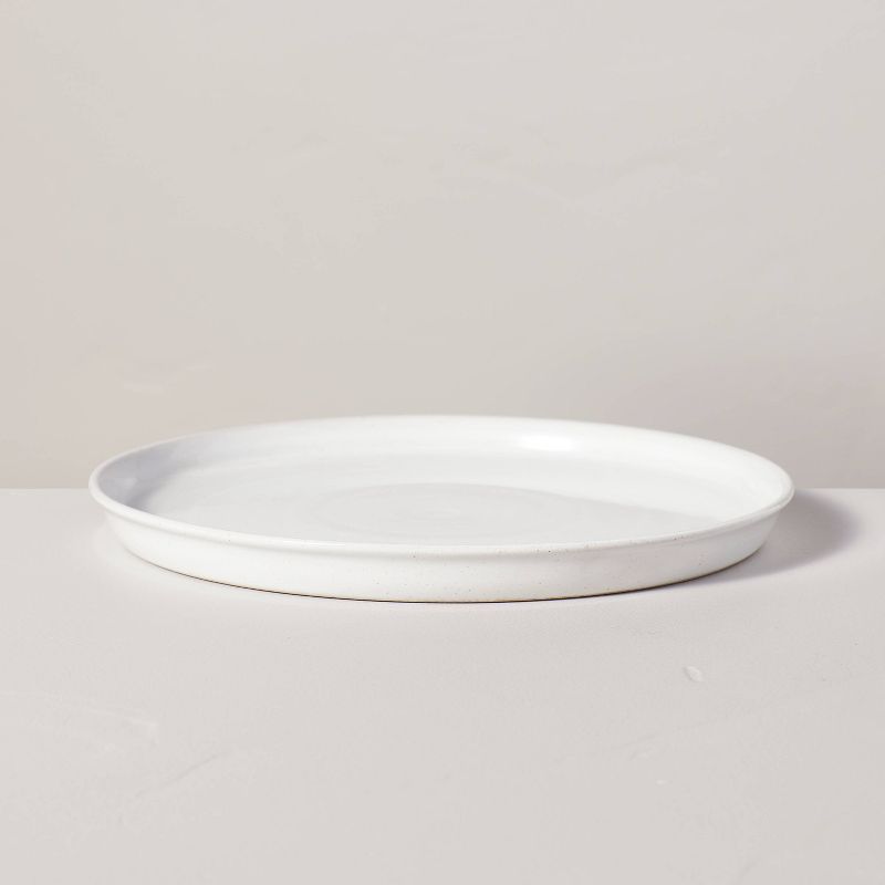8.5" Flared Brim Stoneware Salad Plate Vintage Cream - Hearth & Hand™ with Magnolia, 4 of 6