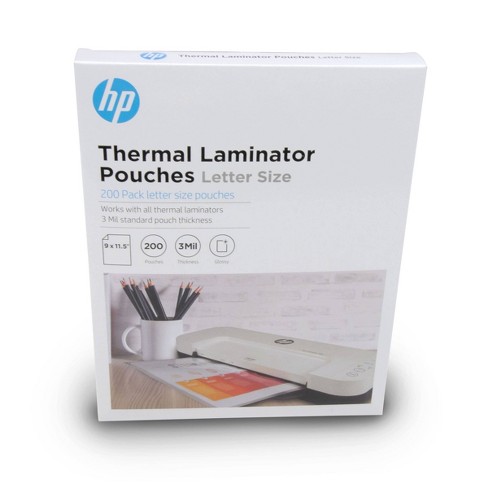 200ct Thermal Laminator Pouches Letter Size - HP - image 1 of 3