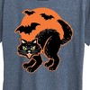 Women's - Instant Message - Vintage Paper Cat Halloween Short Sleeve Graphic T-Shirt - 2 of 4