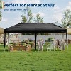 10'x10' Pop Up Canopy Tent,Waterproof Outdoor Canopy,with Roller Bag, 4 x Sandbags,4 x Stakes - 3 of 4
