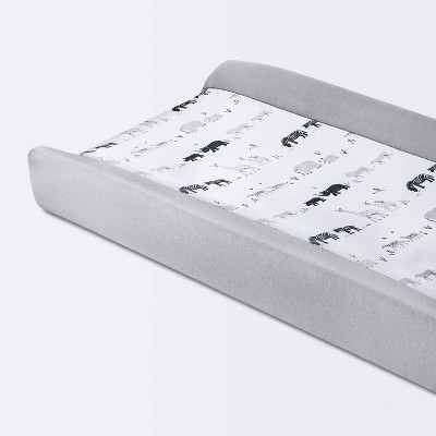 Simmons Contoured Changing Pad - White/Grey Cover