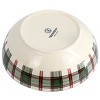 Gibson 8.6 Inch Holiday Plaid Stoneware Serving Bowl in Red - 3 of 4