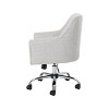 GDFStudio Morgan Mid-Century Modern Adjustable Height Fabric Home Office Chair - 4 of 4