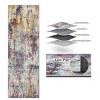 Washable Non-Slip Area Rugs: Modern Abstract Neutral Carpet, Soft Stain Resistant Rugs for Living Room, Bedroom, Home, Office - 2 of 4