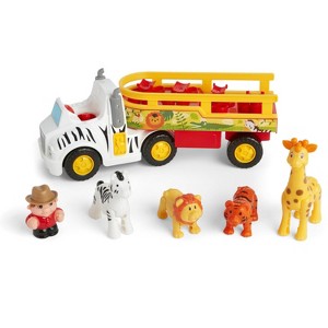 Kidoozie Animal Adventure Truck, Makes Animal Sounds, Includes 4 Poseable Animals, Promotes Language Skills, For Children 12 months and up - 1 of 4