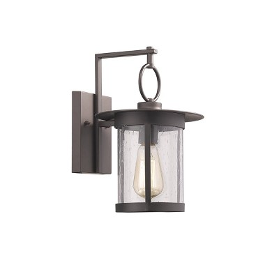 Chloe Lighting Griflet Transitional 1 Light Rubbed Bronze Outdoor Wall Sconce 12" Height