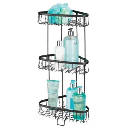 Costway 4-tier Tension Corner Shower Caddy Aluminum Pole Adjustable  Bathroom Shelves : Target