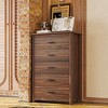 4-Piece Bedroom Set, Wooden Queen Bed Frame with Storage Headboard, Charging Station, Nightstands & Dresser - ModernLuxe - 3 of 4
