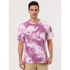 Lars Amadeus Men's Summer Tie-Dye Design Tee Short Sleeves Hip Hop Printed T-Shirt - 2 of 4