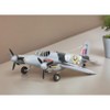 HomeRoots 4" Black and Gray Metal Hand Painted Model Airplane - 2 of 4