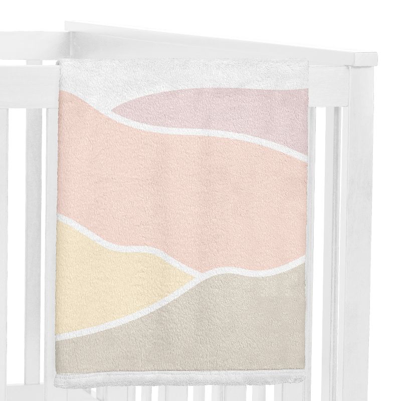 Sweet Jojo Designs Girl Baby Milestone Blanket Desert Sun Pink and Taupe, 3 of 7