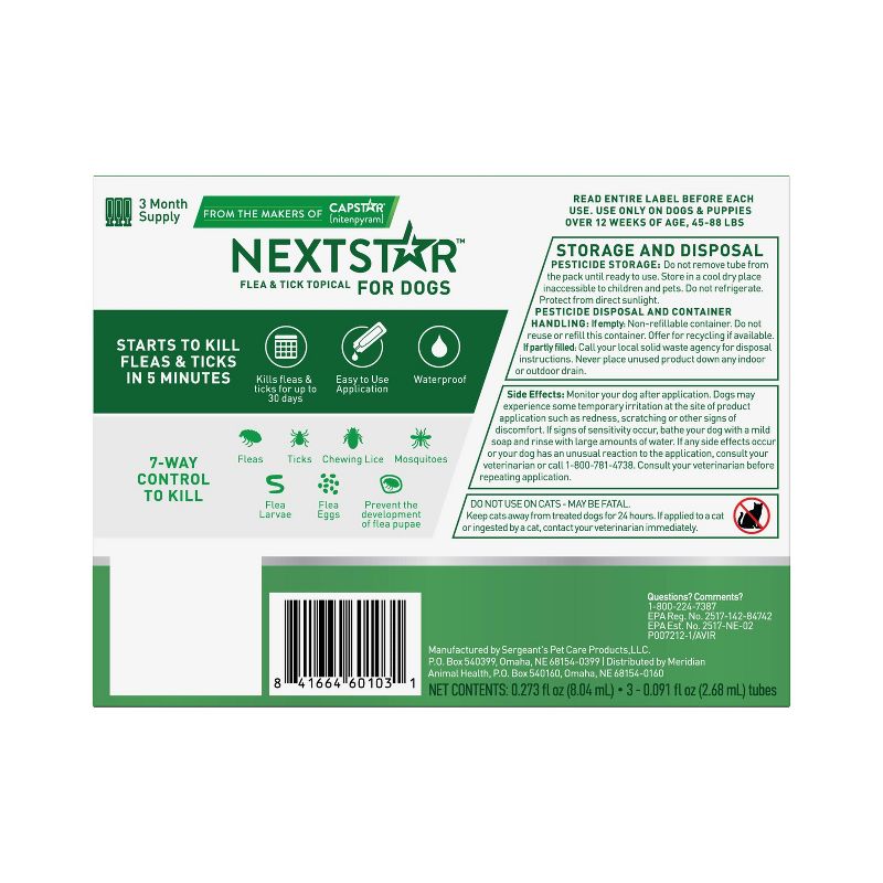 NextStar Flea & Tick Topical Treatment for Dogs - 3ct, 4 of 10