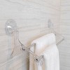 Better Houseware Suction-Cup Double Towel Bar, Clear - 2 of 4