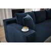 103" Modular Corduroy L-Shaped Sectional Sofa, Deep Seat - 2 of 2