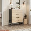 Entryway 4 Dresser for Bedroom, 38.6 in Tall Dresser, Tall Drawer w/Storage Freestanding, Wooden Closet Storage Chest - 3 of 4