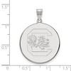 Black Bow Jewelry 10k White Gold South Carolina Gamecocks NCAA Extra Large Pendant - 2 of 3