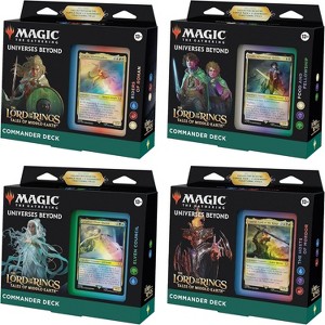 Magic The Gathering The Lord of The Rings: Tales of Middle-Earth Commander Deck Bundle – Includes All 4 Decks - 1 of 4