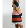 Women's Multicolored Knit Open Striped Cardigan - umgee - 2 of 4