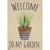 Striped Garden Pot Spring Burlap Garden Flag 18" x 12.5" Briarwood Lane - 3 of 4