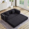 Whisen Convertible Sleeper Sofa with Corduroy Mattress and Pillow - 2 of 4