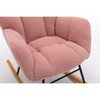 CAVINAS Rocking Chair Accent Chair Mid Century Modern Glider Rocking Chair with Padded Seat - 4 of 4