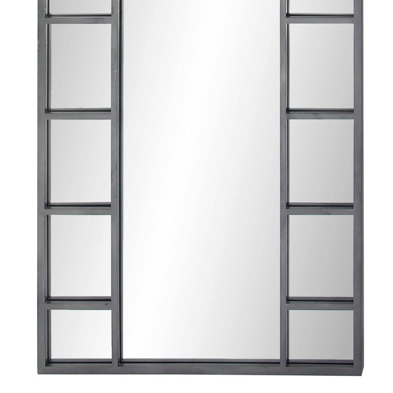 Metal Window Inspired Wall Mirror with Arched Top - Olivia & May, 5 of 6
